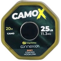 Повідцевий матеріал RidgeMonkey Connexion CamoX Soft Coated Hooklink 20m 35lb/15.9kg