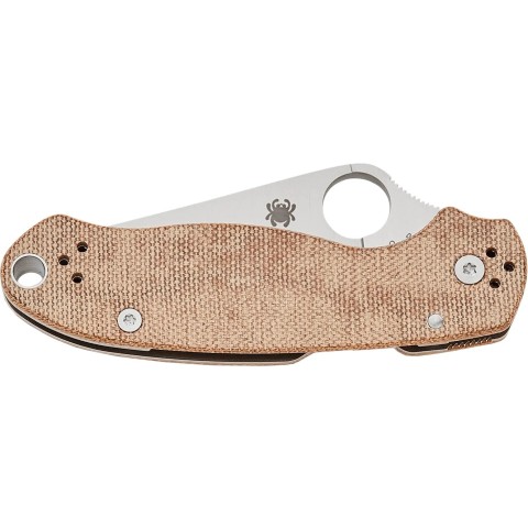 Нож Spyderco Para 3 Brown Canvas Micarta ц:brown