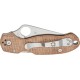 Нож Spyderco Para 3 Brown Canvas Micarta ц:brown