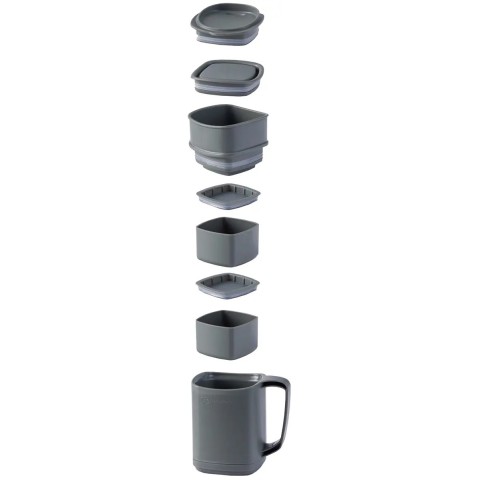 Термокружка RidgeMonkey ThermoMug DLX Brew Set Grey з набором ємностей