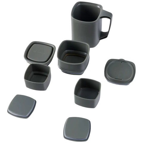 Термокружка RidgeMonkey ThermoMug DLX Brew Set Grey з набором ємностей