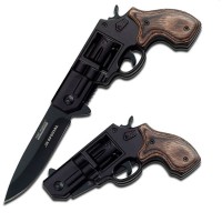 Нож Tac-Force с рукоятью в виде пистолета