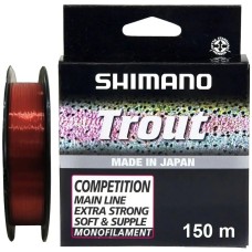 Леска Shimano Trout Competition Mono 150m 0.12mm 1.29kg Red