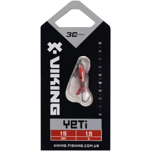 Балансир Viking Fishing Yeti Ice Jig 15mm 1.5g #07 Coral Trout