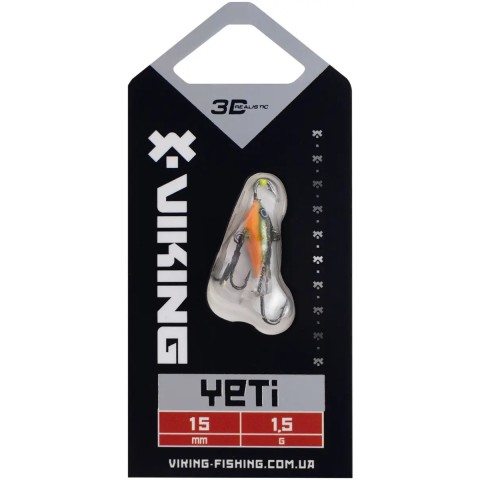 Балансир Viking Fishing Yeti Ice Jig 15mm 1.5g #18 Golden Green