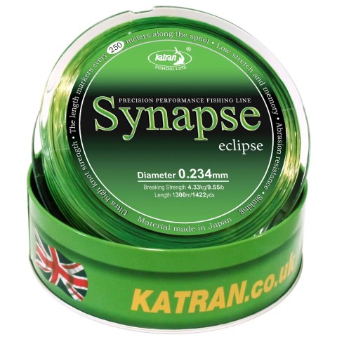 Леска Katran Synapse Eclipse 1300m (neon-black) 0.234mm 9.55lb