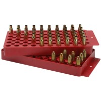 MTM Universal Reloading tray box red - Подставка для релоадинга универсальная на 50 гильз