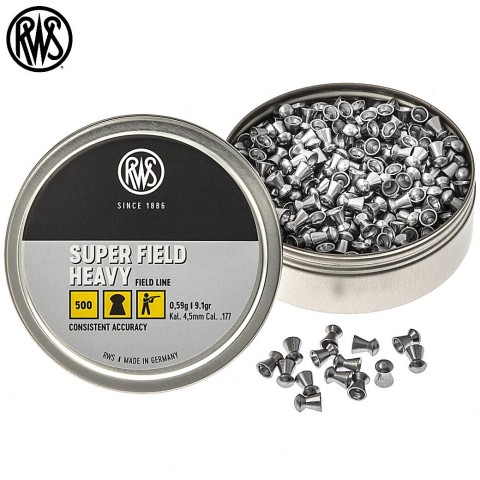 Пульки RWS SuperFieldHeavy 0,59 гр.500 шт кал.4,5 мм