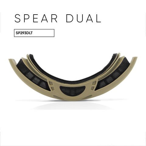Окуляри захисні, Wiley X не корегувальні, з лінзами з пласмас Mask SP293DLT Spear Dual Smoke/Clear/R