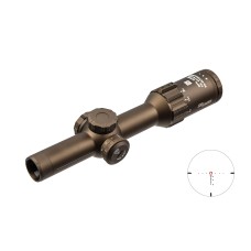 Приціл оптичний SIG Optics TANGO6T 1-6X24MM, 30MM, FFP, 556-762 HORSESHOE ILLUM, 0.2 MRAD, FDE