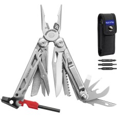 Мультитул Rocktol SK04 22-в-1 с нейлоновым чехлом, огнивом, свистком, и битами