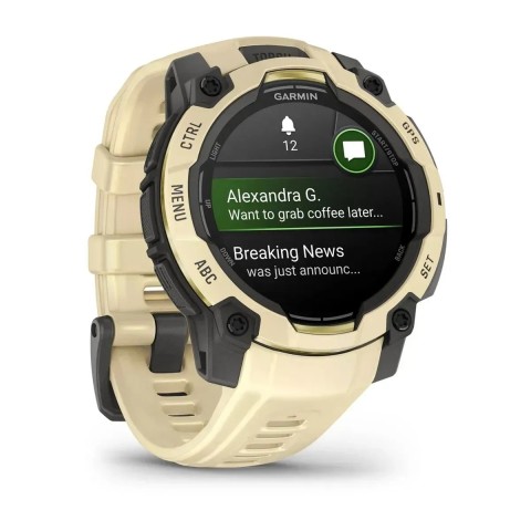 Смарт-годинник Garmin Instinct 3 (45 мм) AMOLED цитриновий
