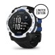 Смарт-годинник Garmin Instinct 3 (50 мм) Solar білий камінь/чорний/синя блискавка