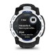 Смарт-годинник Garmin Instinct 3 (50 мм) Solar білий камінь/чорний/синя блискавка