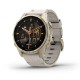 Смарт-годинник Garmin fenix 8 AMOLED (43 мм) Sapphire золотистий/вапняково-сірий шкіряний ремінець ексклюзив