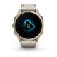 Смарт-годинник Garmin fenix 8 AMOLED (43 мм) Sapphire золотистий/вапняково-сірий шкіряний ремінець ексклюзив