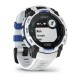 Смарт-годинник Garmin Instinct 3 (45 мм) Solar білий камінь/білий/синя блискавка
