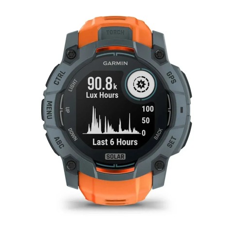 Смарт-годинник Garmin Instinct 3 (50 мм) Solar сутінковий/сонячний