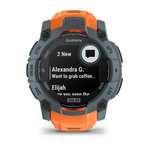 Смарт-годинник Garmin Instinct 3 (50 мм) Solar сутінковий/сонячний