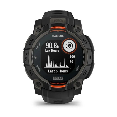 Смарт-годинник Garmin Instinct 3 (45 мм) Solar чорний