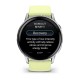 Смарт-годинник Garmin Venu 4 (45 мм) сріблястий з цитроновим силіконовим ремінцем