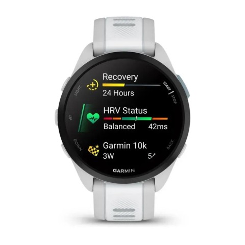 Смарт-годинник Garmin Forerunner 165 туманно-сірий/білий камінь