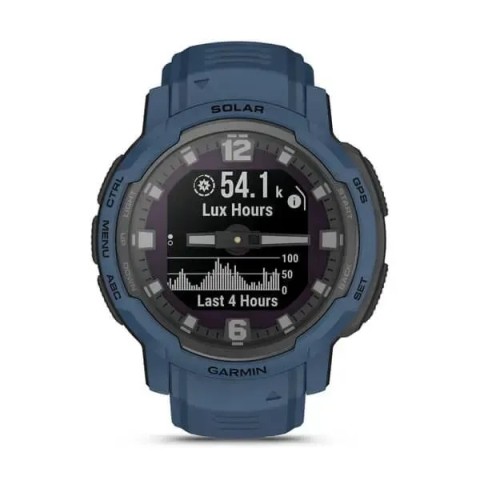 Смарт-годинник Garmin Instinct Crossover Solar синій