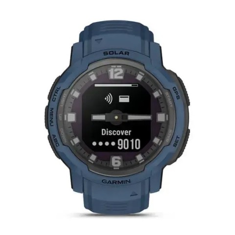 Смарт-годинник Garmin Instinct Crossover Solar синій