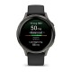 Смарт-годинник Garmin Venu 4 (41 мм) сланцевий з чорним силіконовим ремінцем
