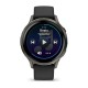 Смарт-годинник Garmin Venu 4 (41 мм) сланцевий з чорним силіконовим ремінцем