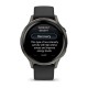Смарт-годинник Garmin Venu 4 (41 мм) сланцевий з чорним силіконовим ремінцем