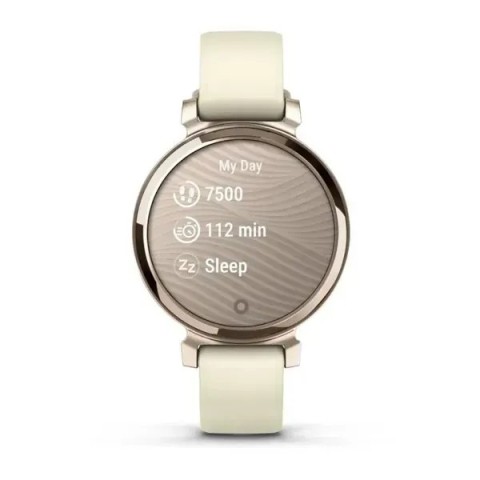 Смарт-годинник Garmin Lily 2 кремово-золотистий із кокосовим силіконовим ремінцем