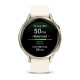 Смарт-годинник Garmin Venu 4 (41 мм) місячне золото з силіконовим ремінцем кольору слонової кістки