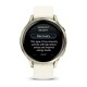 Смарт-годинник Garmin Venu 4 (41 мм) місячне золото з силіконовим ремінцем кольору слонової кістки