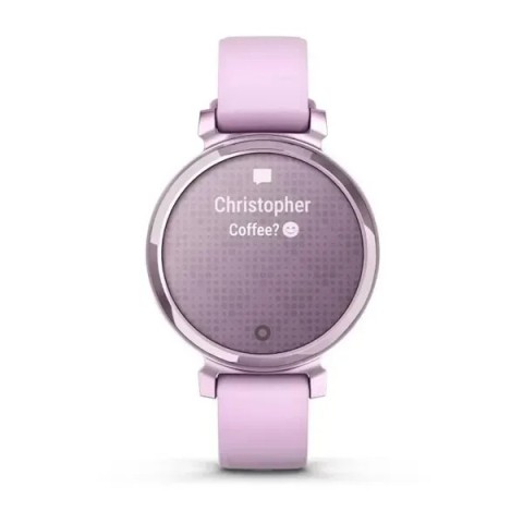 Смарт-годинник Garmin Lily 2 бузковий металік із бузковим силіконовим ремінцем
