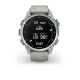Смарт-часы Garmin Descent Mk3 (43 мм) из нержавеющей стали с силиконовым туманно-серым ремешком