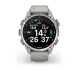 Смарт-часы Garmin Descent Mk3 (43 мм) из нержавеющей стали с силиконовым туманно-серым ремешком