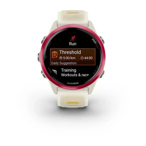 Смарт-годинник Garmin Forerunner 570 (42 мм) малиновий алюміній слонова кістка/манго