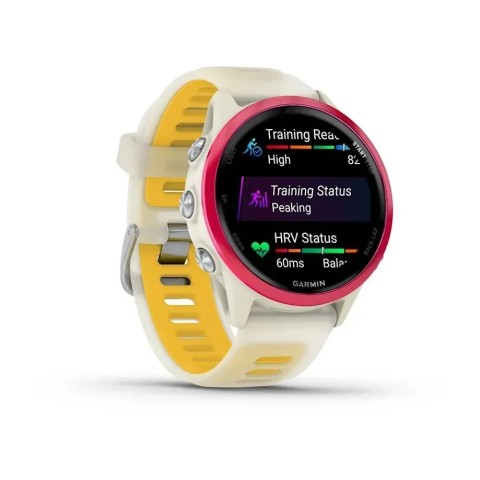 Смарт-годинник Garmin Forerunner 570 (42 мм) малиновий алюміній слонова кістка/манго