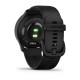 Смарт-годинник Garmin vivomove Sport чорний із силіконовим ремінцем і графітовими вставками