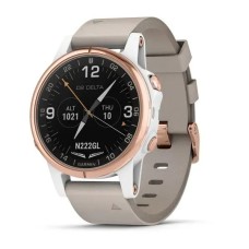 Смарт-годинник Garmin D2 Delta S з бежевим шкіряним ремінцем для авіаторів