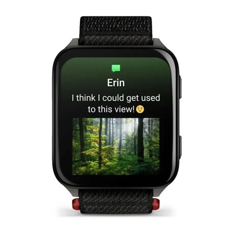 Смарт-годинник Garmin Venu X1 чорно-сланцевий титан з чорним нейлоновим ремінцем ComfortFit