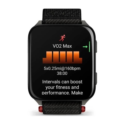 Смарт-годинник Garmin Venu X1 чорно-сланцевий титан з чорним нейлоновим ремінцем ComfortFit