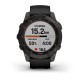 Смарт-годинник Garmin fenix 7 Sapphire Solar карбоново-сірий титановий DLC з чорним ремінцем