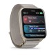 Смарт-годинник Garmin Venu X1 золотистий / титан із ремінцем кольору французький сірий