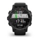 Смарт-годинник Garmin Descent Mk2S карбоново-сірий DLC з чорним ремінцем