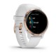 Смарт-годинник Garmin Venu 2S білий із рожево-золотистим безелем