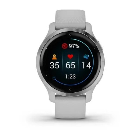 Смарт-годинник Garmin Venu 2S сірий зі сріблястим безелем