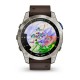 Смарт-годинник Garmin D2 Mach 1 з коричневим ремінцем Оксфорд