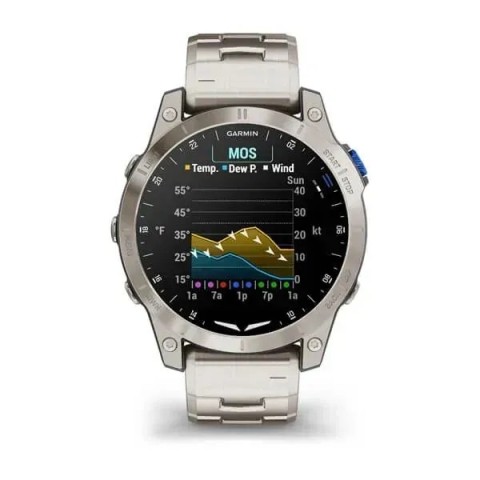 Смарт-годинник Garmin D2 Mach 1 із титановим браслетом
